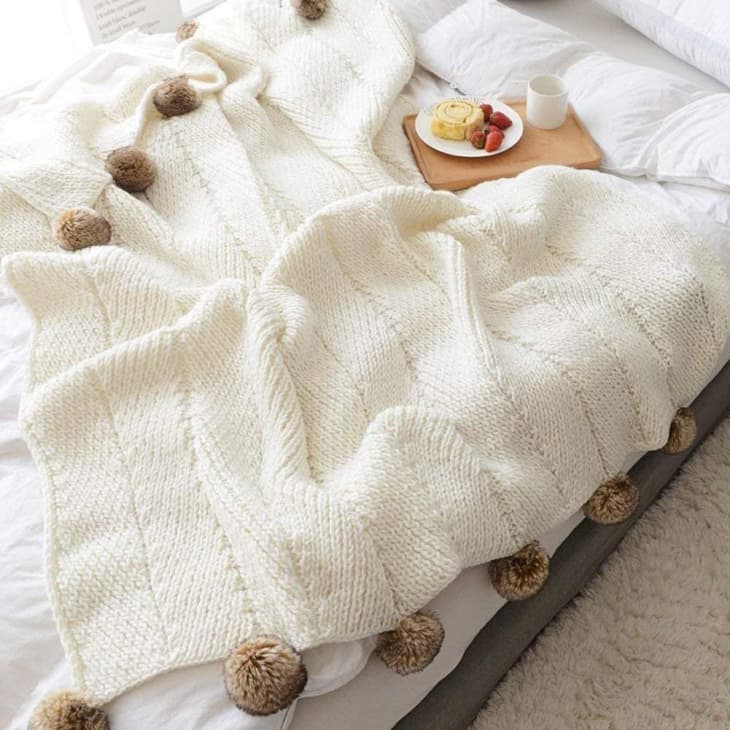 Where to Buy PomPom Bed Blankets Apartment Therapy